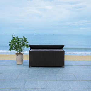 Safavieh Oliveira Cushion Box in Black, White Cushion PAT7709A