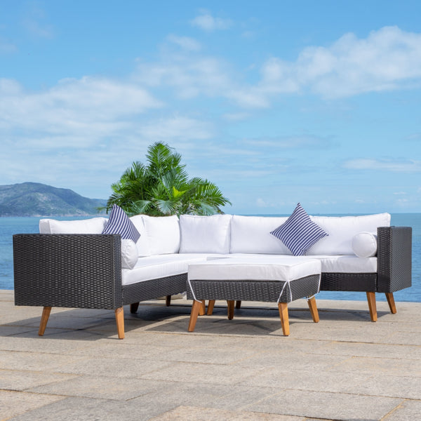 Analon Outdoor Sectional Sofa Set – Modern Retro Chic Design for Stylish Open Air Entertaining