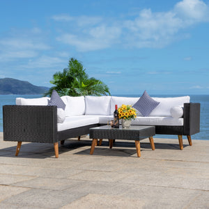 Analon Outdoor Sectional Sofa Set – Modern Retro Chic Design for Stylish Open Air Entertaining