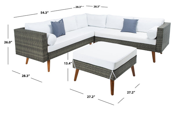 Analon Outdoor Sectional - Stylish Retro Chic Design for Coastal Relaxation and Entertaining Bliss