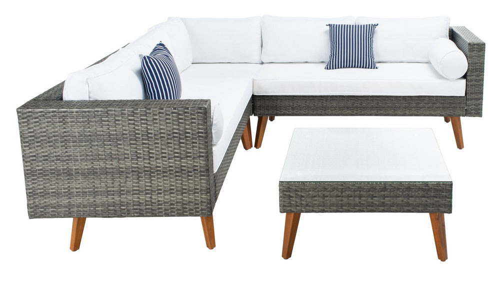Analon Outdoor Sectional - Stylish Retro Chic Design for Coastal Relaxation and Entertaining Bliss