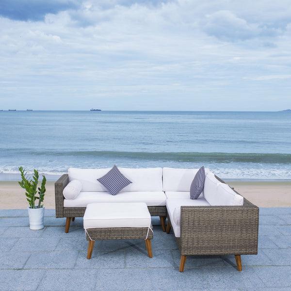 Analon Outdoor Sectional - Stylish Retro Chic Design for Coastal Relaxation and Entertaining Bliss