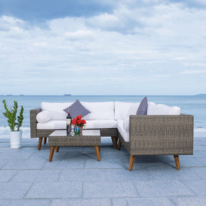 Analon Outdoor Sectional - Stylish Retro Chic Design for Coastal Relaxation and Entertaining Bliss