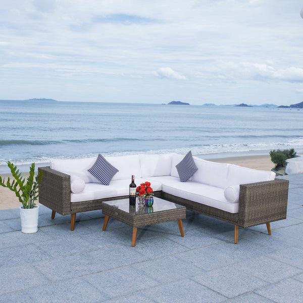 Analon Outdoor Sectional - Stylish Retro Chic Design for Coastal Relaxation and Entertaining Bliss