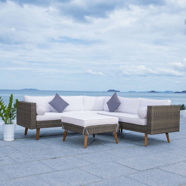 Analon Outdoor Sectional - Stylish Retro Chic Design for Coastal Relaxation and Entertaining Bliss