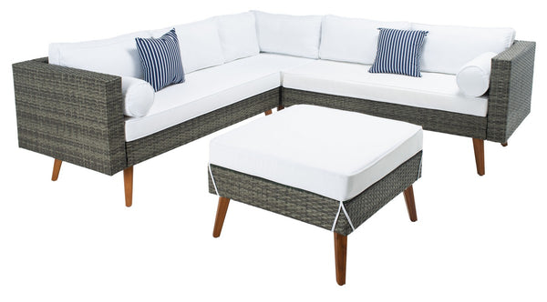Analon Outdoor Sectional - Stylish Retro Chic Design for Coastal Relaxation and Entertaining Bliss