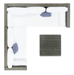 Analon Outdoor Sectional - Stylish Retro Chic Design for Coastal Relaxation and Entertaining Bliss