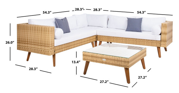 Analon Outdoor Sectional - Stylish Retro Chic Design for Coastal Relaxation and Entertaining Bliss