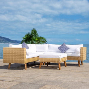 Analon Outdoor Sectional - Stylish Retro Chic Design for Coastal Relaxation and Entertaining Bliss