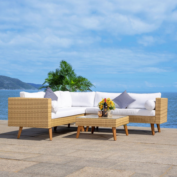 Analon Outdoor Sectional - Stylish Retro Chic Design for Coastal Relaxation and Entertaining Bliss
