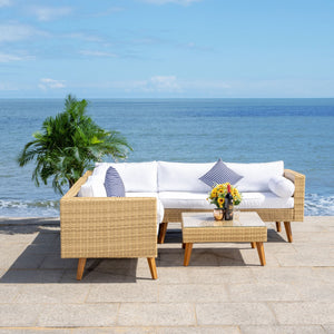 Analon Outdoor Sectional - Stylish Retro Chic Design for Coastal Relaxation and Entertaining Bliss