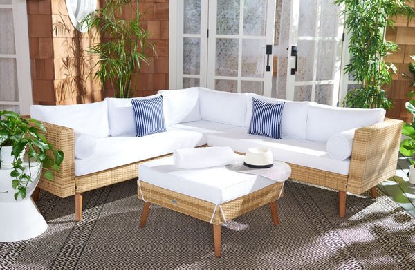 Analon Outdoor Sectional - Stylish Retro Chic Design for Coastal Relaxation and Entertaining Bliss