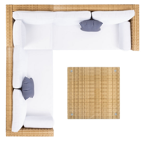 Analon Outdoor Sectional - Stylish Retro Chic Design for Coastal Relaxation and Entertaining Bliss