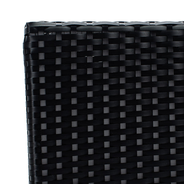 Laban Bistro Set - Contemporary 3-Piece Patio Collection with Plush Cushions and Elegant Glass Table