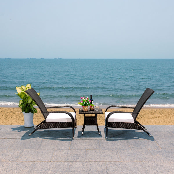 Edna 3 Piece Lounge Set - Tropical Modern Design with Plush Cushions for Outdoor Living Spaces