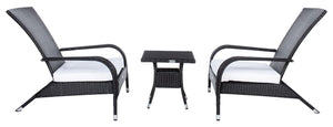 Edna 3 Piece Lounge Set - Tropical Modern Design with Plush Cushions for Outdoor Living Spaces