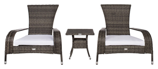 Edna 3 Piece Lounge Set - Tropical Modern Design with Plush Cushions for Outdoor Living Spaces