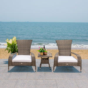Edna 3 Piece Lounge Set - Tropical Modern Design with Plush Cushions for Outdoor Living Spaces