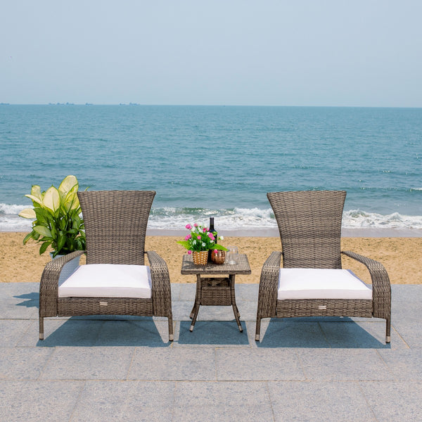 Edna 3 Piece Lounge Set - Tropical Modern Design with Plush Cushions for Outdoor Living Spaces
