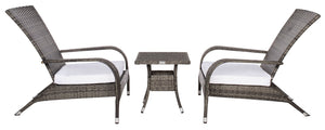 Edna 3 Piece Lounge Set - Tropical Modern Design with Plush Cushions for Outdoor Living Spaces