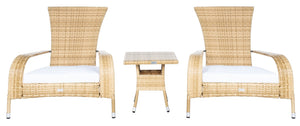 Edna 3 Piece Lounge Set - Tropical Modern Design with Plush Cushions for Outdoor Living Spaces