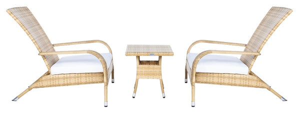 Edna 3 Piece Lounge Set - Tropical Modern Design with Plush Cushions for Outdoor Living Spaces