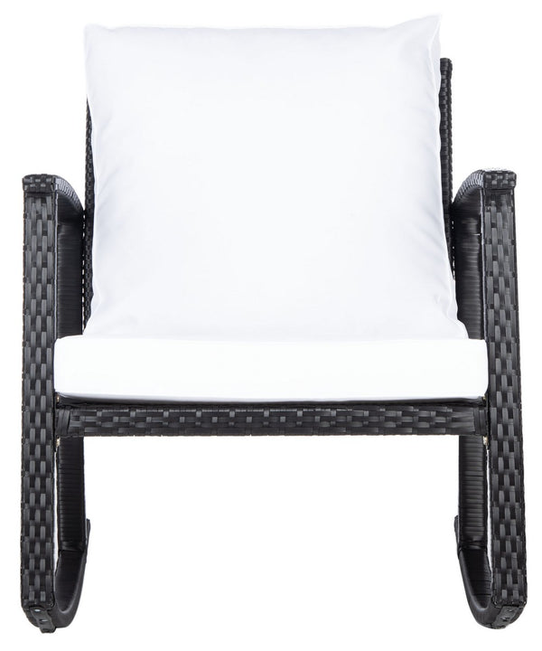 Daire Rocking Chair - Stylish Outdoor Seating with Durable Rattan Frame and Plush Weather-Resistant Cushions