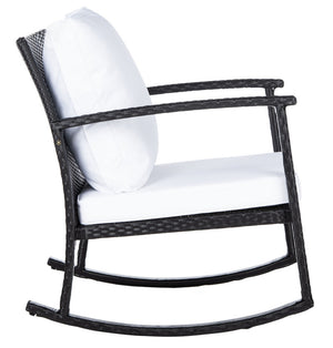 Daire Rocking Chair - Stylish Outdoor Seating with Durable Rattan Frame and Plush Weather-Resistant Cushions