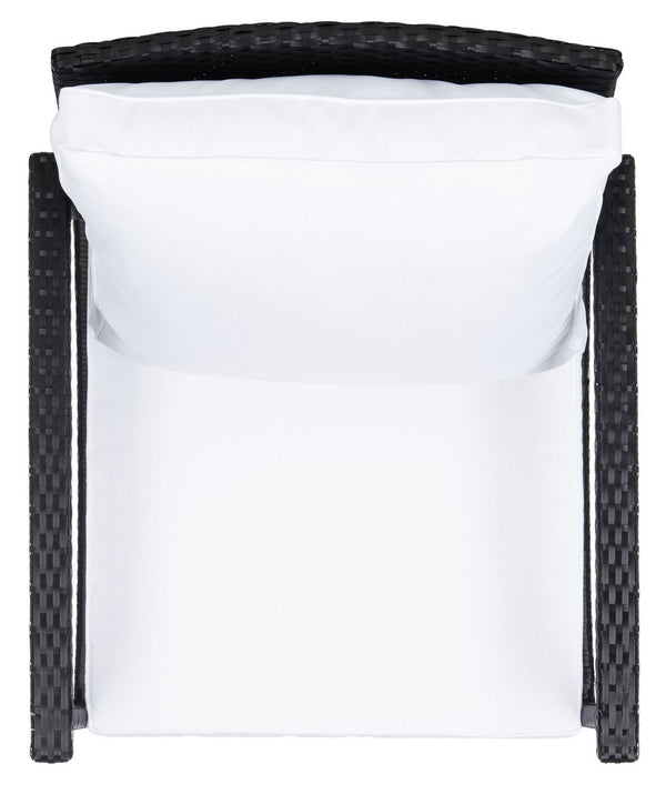 Daire Rocking Chair - Stylish Outdoor Seating with Durable Rattan Frame and Plush Weather-Resistant Cushions