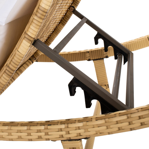 Colley Sunlounger - Elegant Outdoor Chaise with Plush Cushion for Ultimate Relaxation and Style