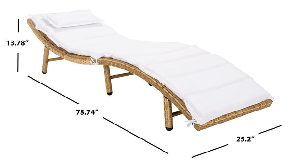 Colley Sunlounger - Elegant Outdoor Chaise with Plush Cushion for Ultimate Relaxation and Style