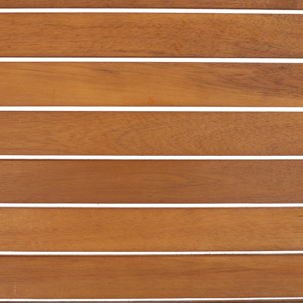 Randolph 4-Piece Living Set: Stylish Acacia & Steel Furniture for Modern Outdoor Comfort and Elegance