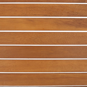 Randolph 4-Piece Living Set: Stylish Acacia & Steel Furniture for Modern Outdoor Comfort and Elegance