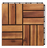 Hanoi Wooden Floor Tile- 12 Slats-Acacia