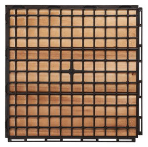 Safavieh Manila Wooden Floor Tile- 3 Slats-Acacia Natural Solid Acacia Wood PAT7903A