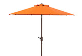 Safavieh Uv Resistant Ortega 9 Ft Auto Tilt Crank Umbrella Orange Metal PAT8001O