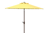 Safavieh Uv Resistant Ortega 9 Ft Auto Tilt Crank Umbrella Yellow Metal PAT8001Y