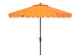 Safavieh Elegant Valance 9Ft Auto Tilt Umbrella Orange Metal PAT8006O