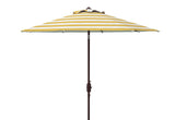 Safavieh Iris Fashion Line 11Ft Rnd Umbrella Orange Stripe Metal PAT8104C