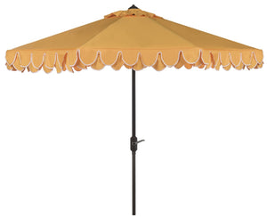 Safavieh Elegant Valance 11Ft Rnd Umbrella Yellow Metal PAT8106B