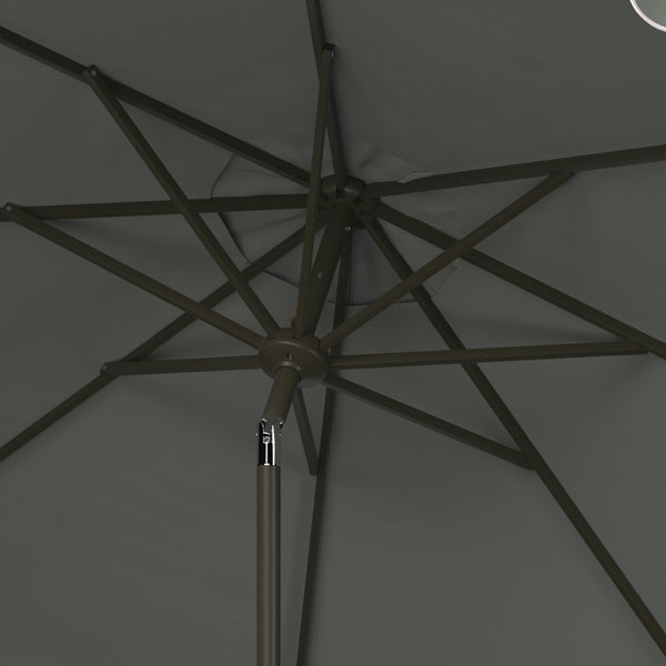 Safavieh Venice 11Ft Rnd Crank Umbrella Grey Metal PAT8110B