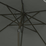 Safavieh Venice 11Ft Rnd Crank Umbrella Grey Metal PAT8110B