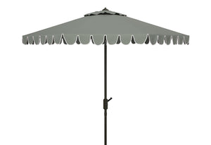 Safavieh Venice 11Ft Rnd Crank Umbrella Grey Metal PAT8110B