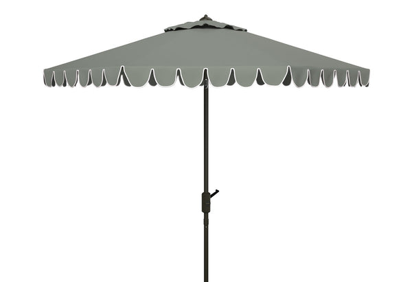 Safavieh Venice 11Ft Rnd Crank Umbrella Grey Metal PAT8110B