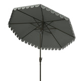 Safavieh Venice 11Ft Rnd Crank Umbrella Grey Metal PAT8110B