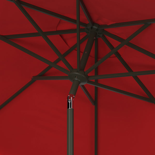 Safavieh Venice 11Ft Rnd Crank Umbrella Red Metal PAT8110C