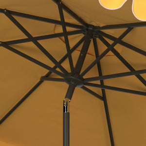 Safavieh Venice 11Ft Rnd Crank Umbrella Yellow Metal PAT8110D
