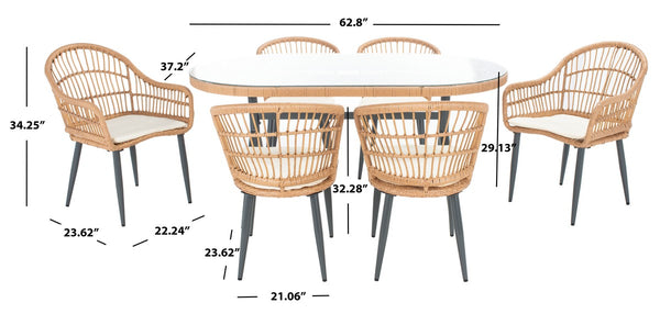 Genser 7 Piece Dining Set