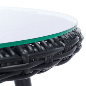 Safavieh Merami 3 Piece Lounger Set in Black, Beige PAT9017A