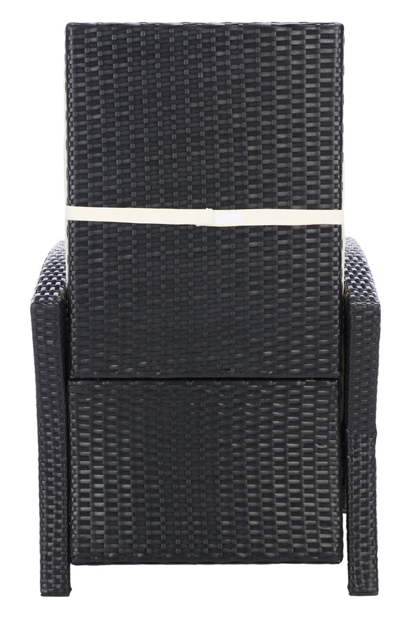 Safavieh Herdla Recliner Chair in Black, Beige PAT9021A